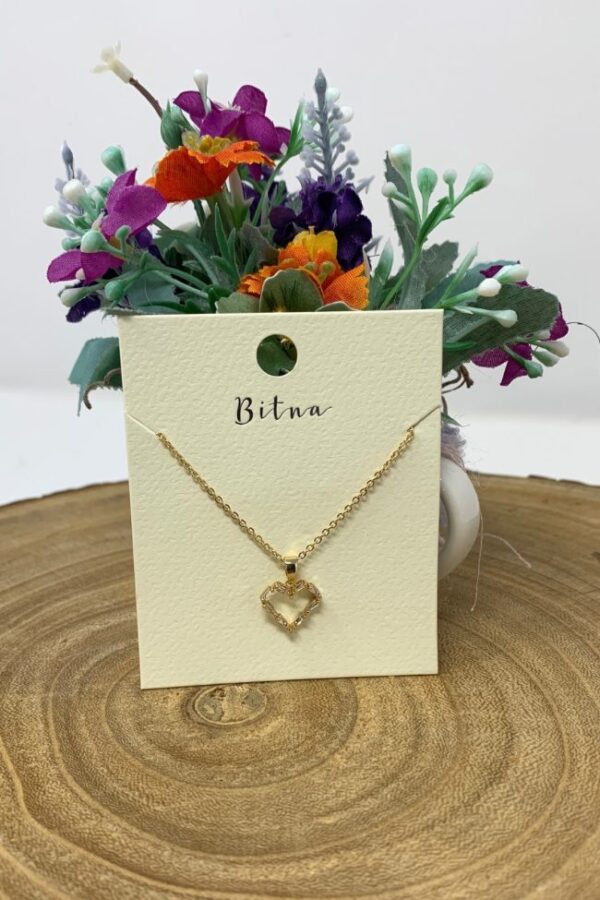 Gold Heart Pendant Necklace