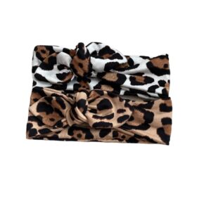 Knot bow headband – Cheetah