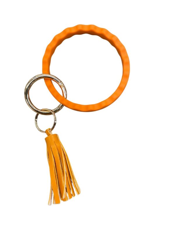 Wave Key Ring with Fringe