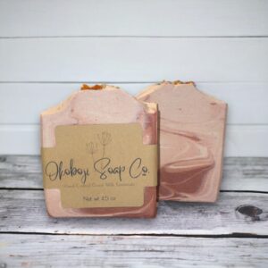 Goats Milk Soap | peach Swirl | Okoboji Soap Company