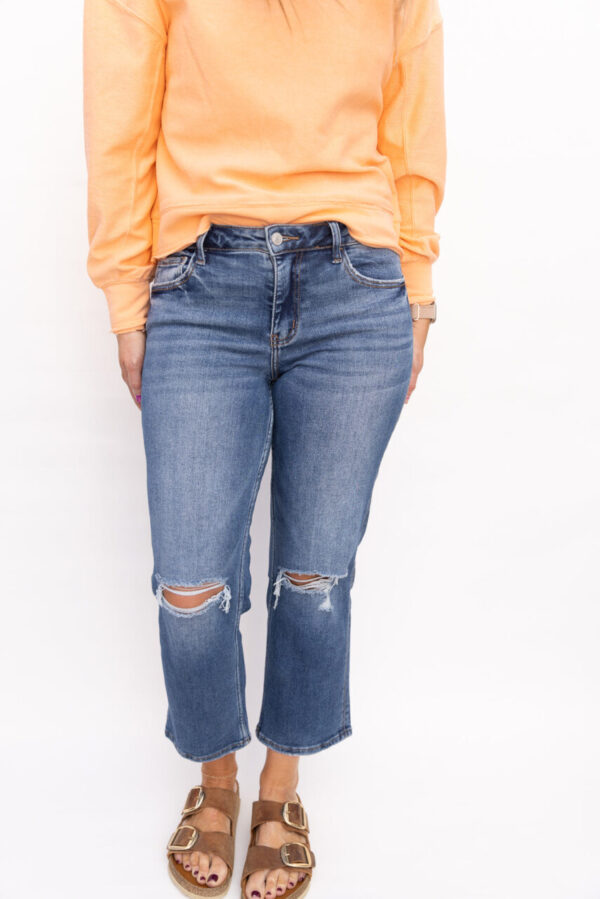 Rileigh High Rise Straight Denim