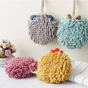 Childrens Hanging Ball Towels | Chenille Hand Towels