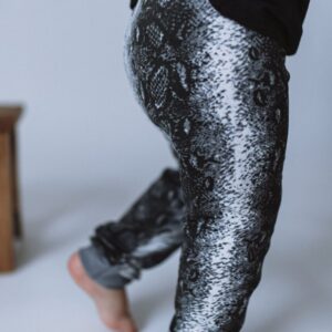 Snakeskin Jogger • Silver Bands