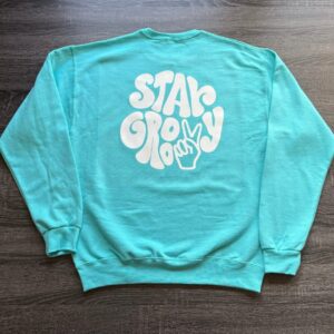 Stay Groovy Blue Crewneck Sweatshirt