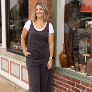 Presley Charcoal Wide Leg Jumpsuit