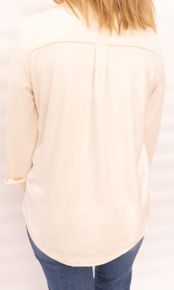 Lydia Ivory Super Soft Button Up