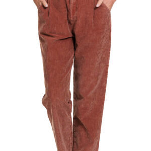 Mineral Wash Corduroy Pleated Pants