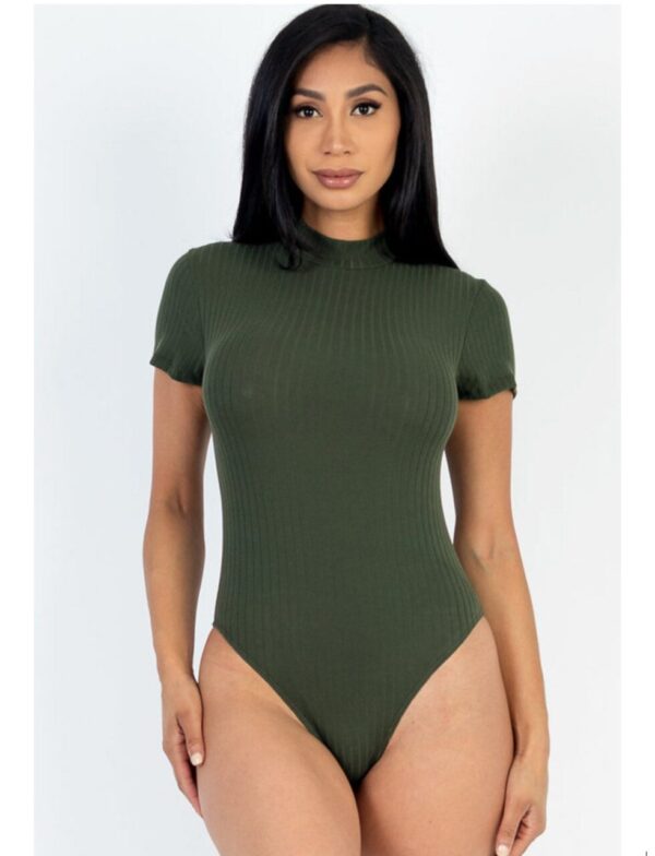 Capella Ribbed Short Sleeve Bodysuit