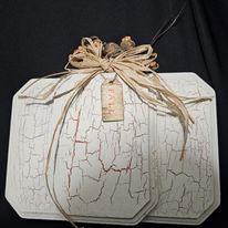 Crackled Plaque Pumpkin