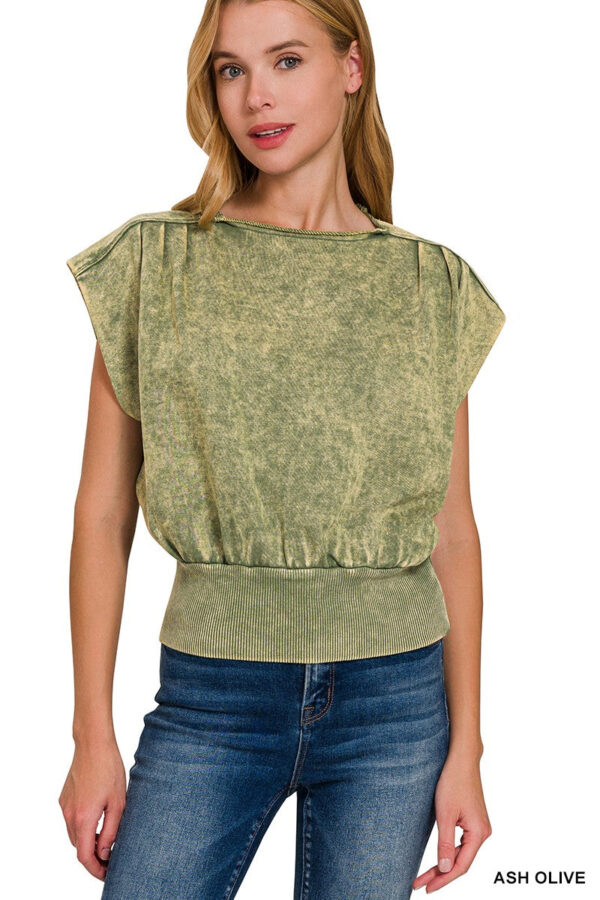 Dixie Dolman Sleeve Top W/ Boat Neck