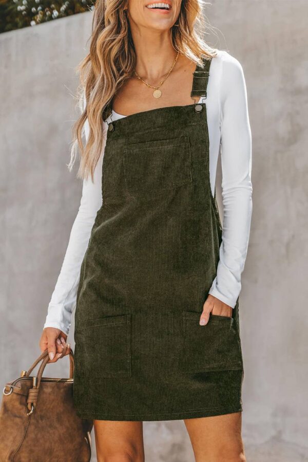 Audrey Corduroy Overall Dress