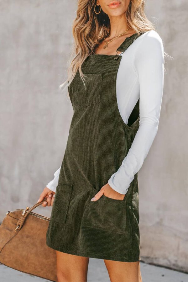 Audrey Corduroy Overall Dress