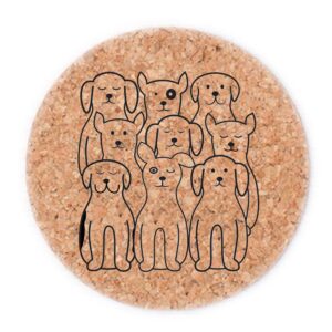 Cork Coaster Set – Dogs