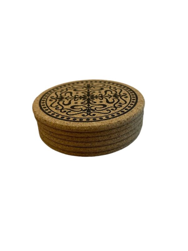 Cork Coaster Set – Mandala