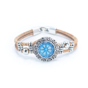 Cork Bracelet – Blue