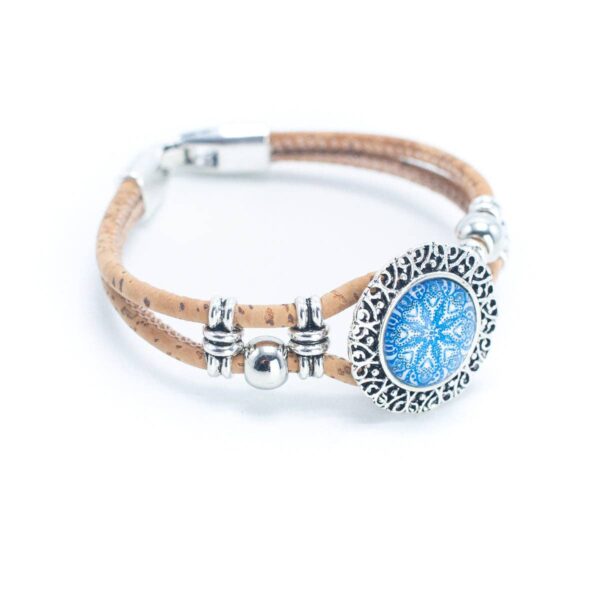 Cork Bracelet – Blue