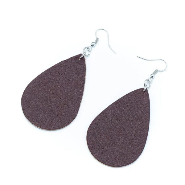 Cork Drop Earrings – Brown