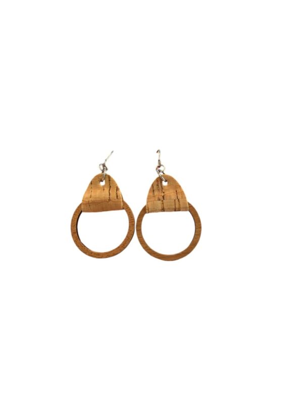 Cork & Wood Hoops – Natural