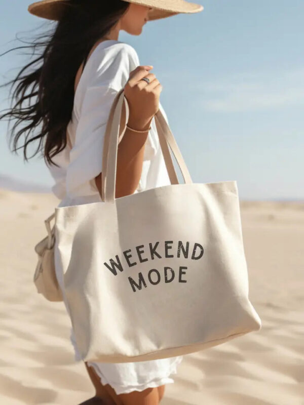 Canvas Tote – Weekend Mode