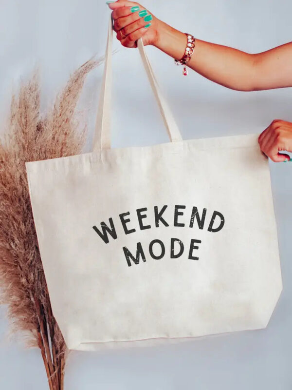 Canvas Tote – Weekend Mode