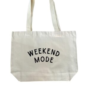 Canvas Tote – Weekend Mode