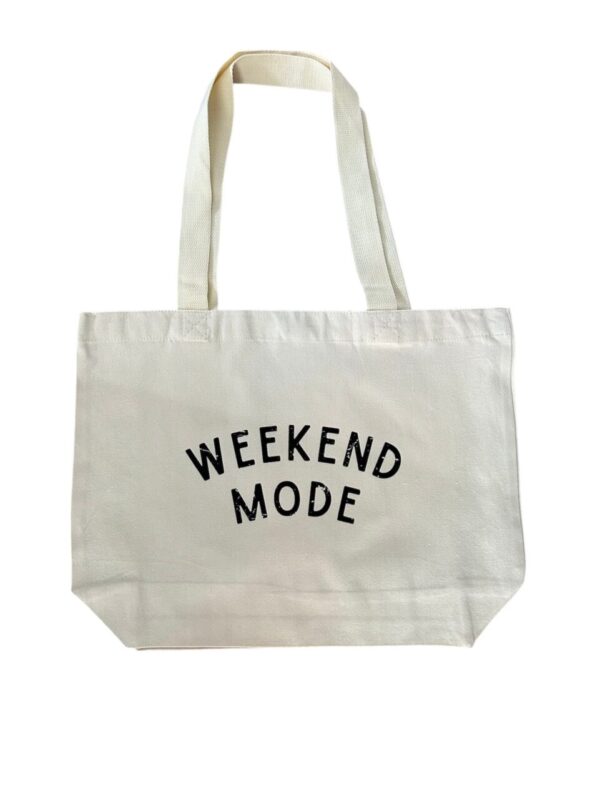 Canvas Tote – Weekend Mode