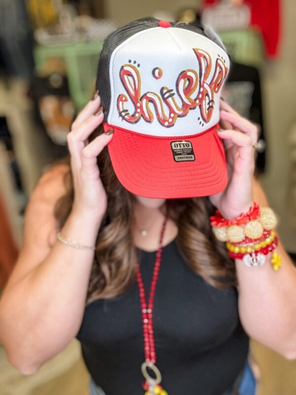 Chiefs Hand Painted Trucker Hats