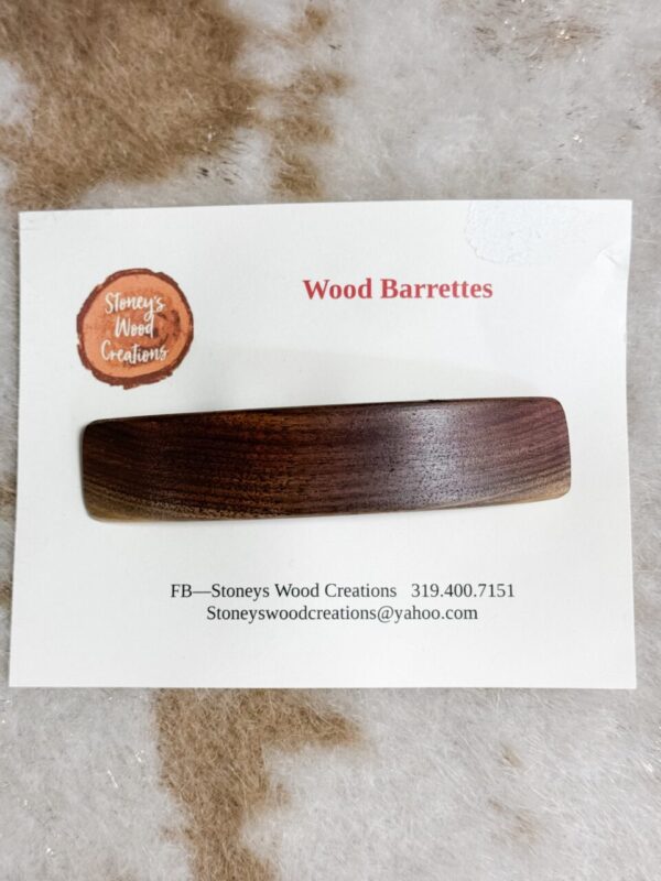 Wood Barettes