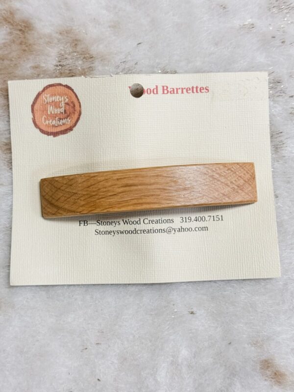 Wood Barettes