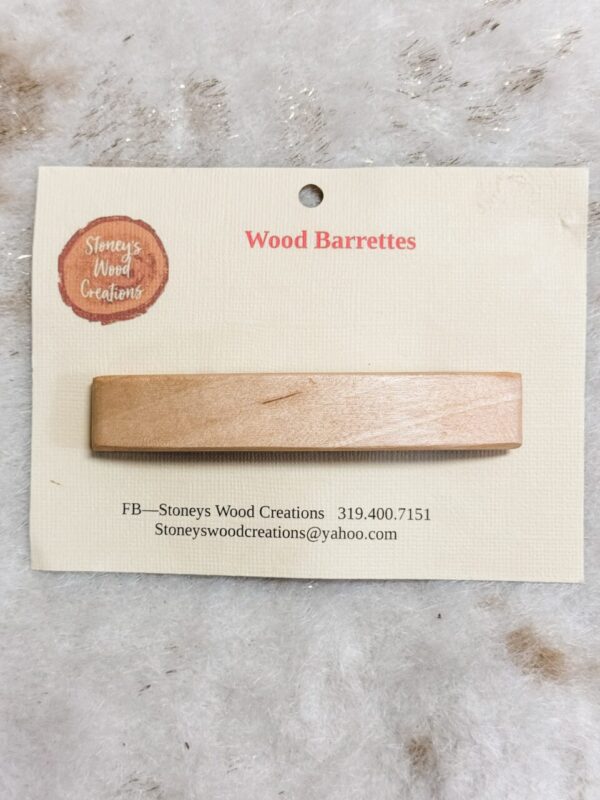 Wood Barettes