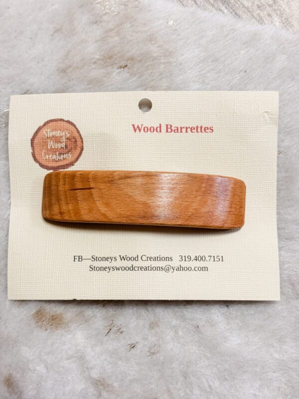 Wood Barettes