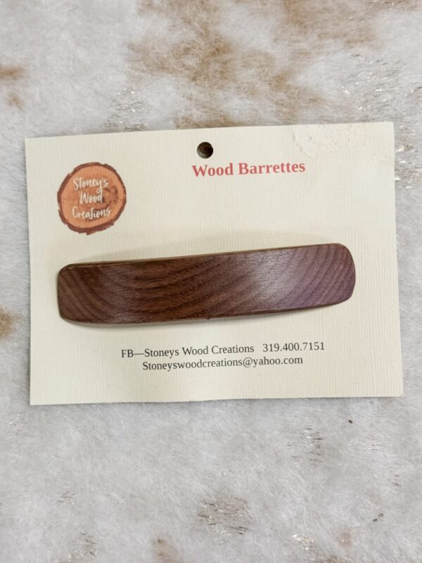 Wood Barettes