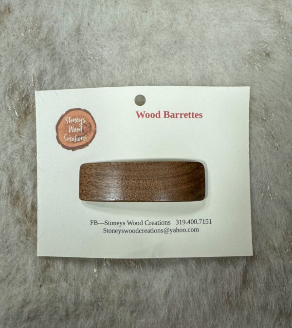 Wood Barettes