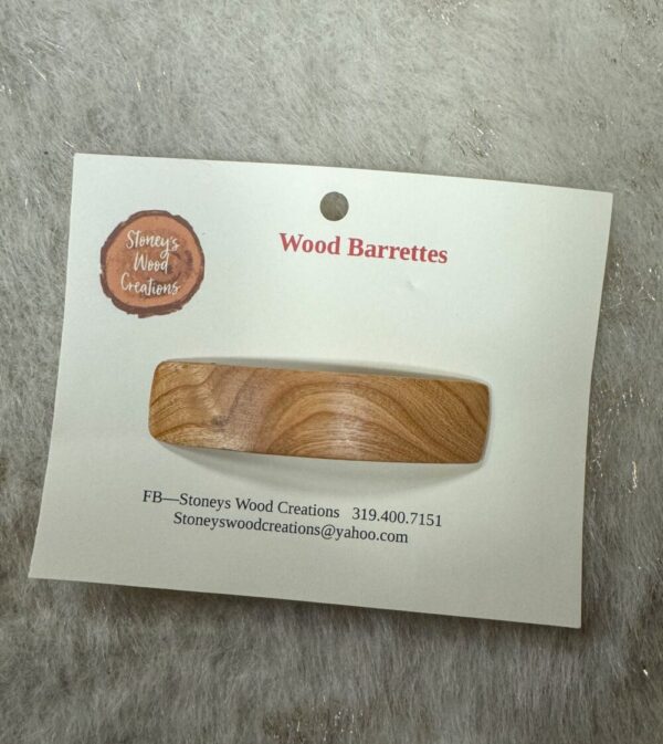 Wood Barettes