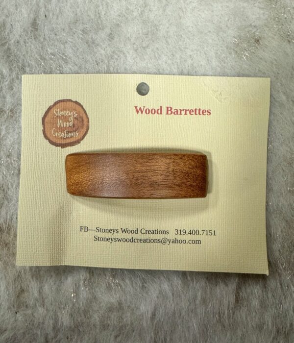 Wood Barettes