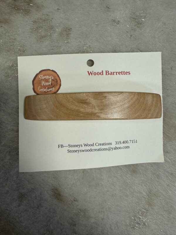 Wood Barettes