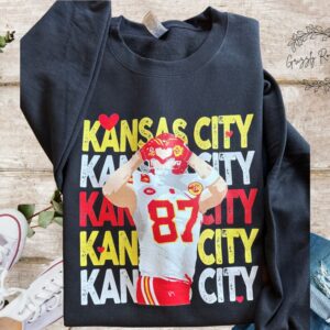 Travis Kelce Heart Hands Lane Seven Crewneck Sweatshirt