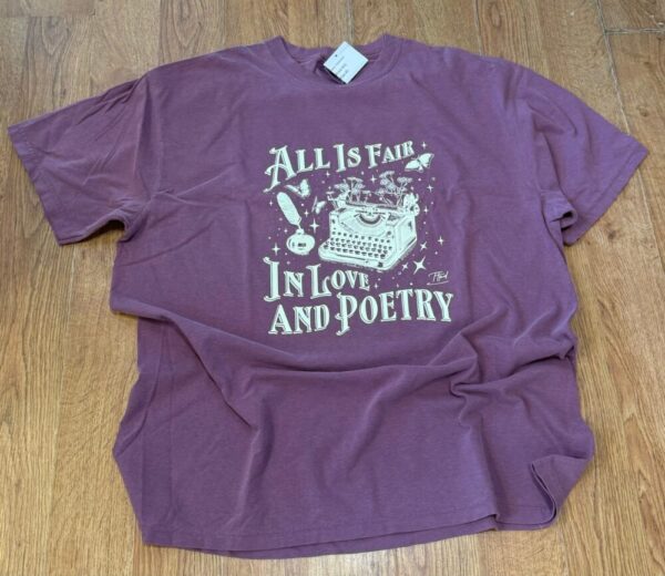 All is Fair in Love and Poetry…TTPD Comfort Colors Graphic Tee