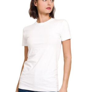 Classic Crew Neck Short Sleeve T – White