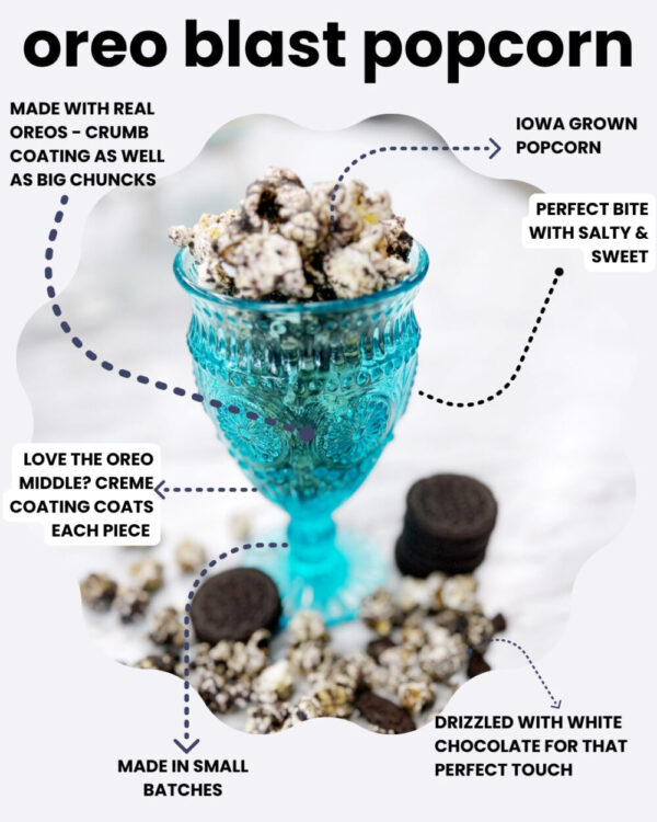 Oreo Crunch Gourmet Popcorn