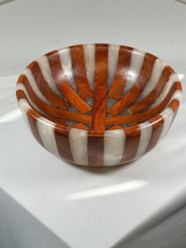 Pearl Epoxy and Padauk Bowl