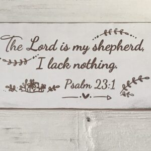 The Lord is my shepherd plaque #2