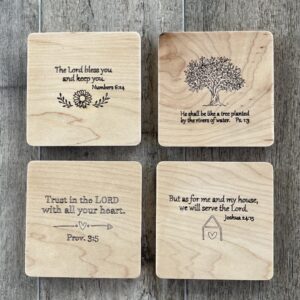 Encouraging Word Coasters