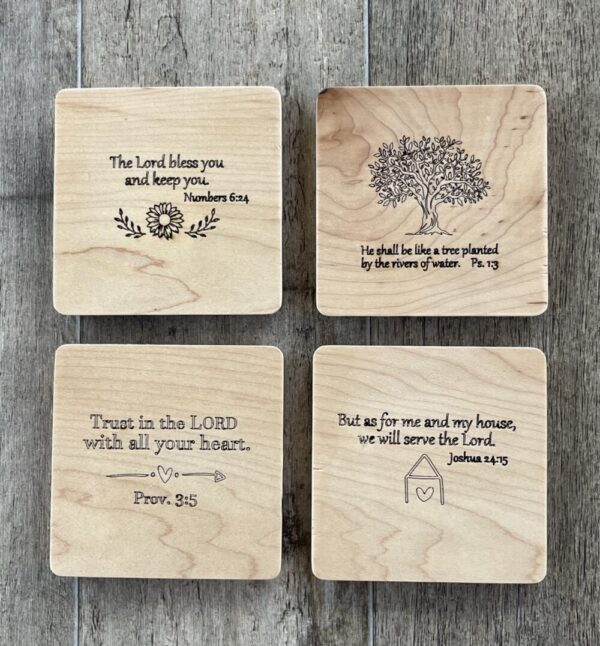 Encouraging Word Coasters