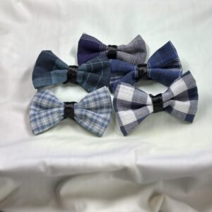 Cat Collar Bows: Denim