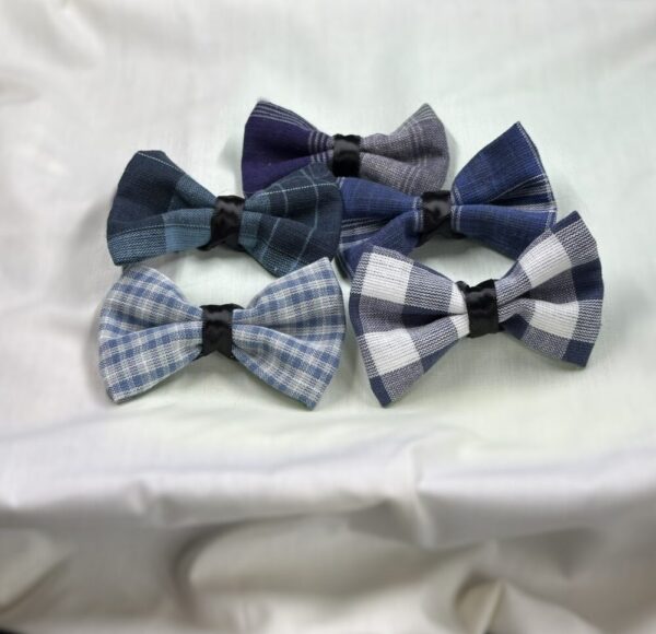 Cat Collar Bows: Denim