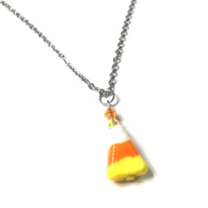 Handmade Candy Corn Pendant Women’s Pendant Necklace