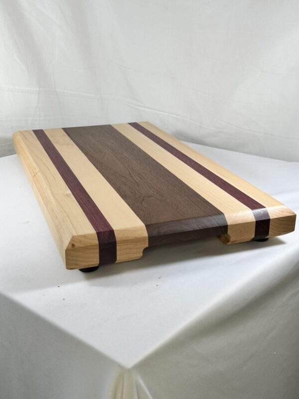 Walnut, Purple Heart, and Maple Cutting Board