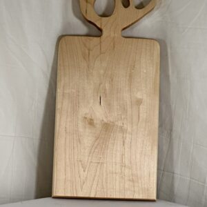 Maple Charcuterie Board with Antler Handle