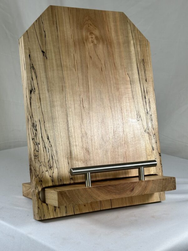 Spaulted Maple iPad/Cookbook Stand